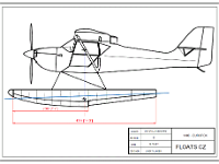 Eurofox on 1400lbs straight floats side view